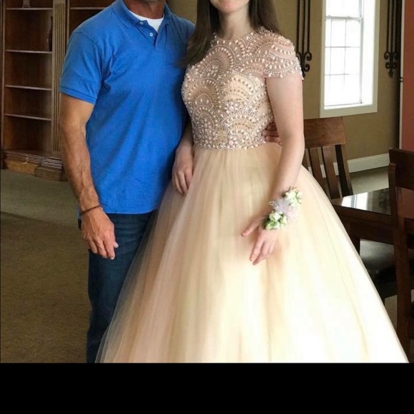 Blush Prom Ball Gown - Picture 6 of 8